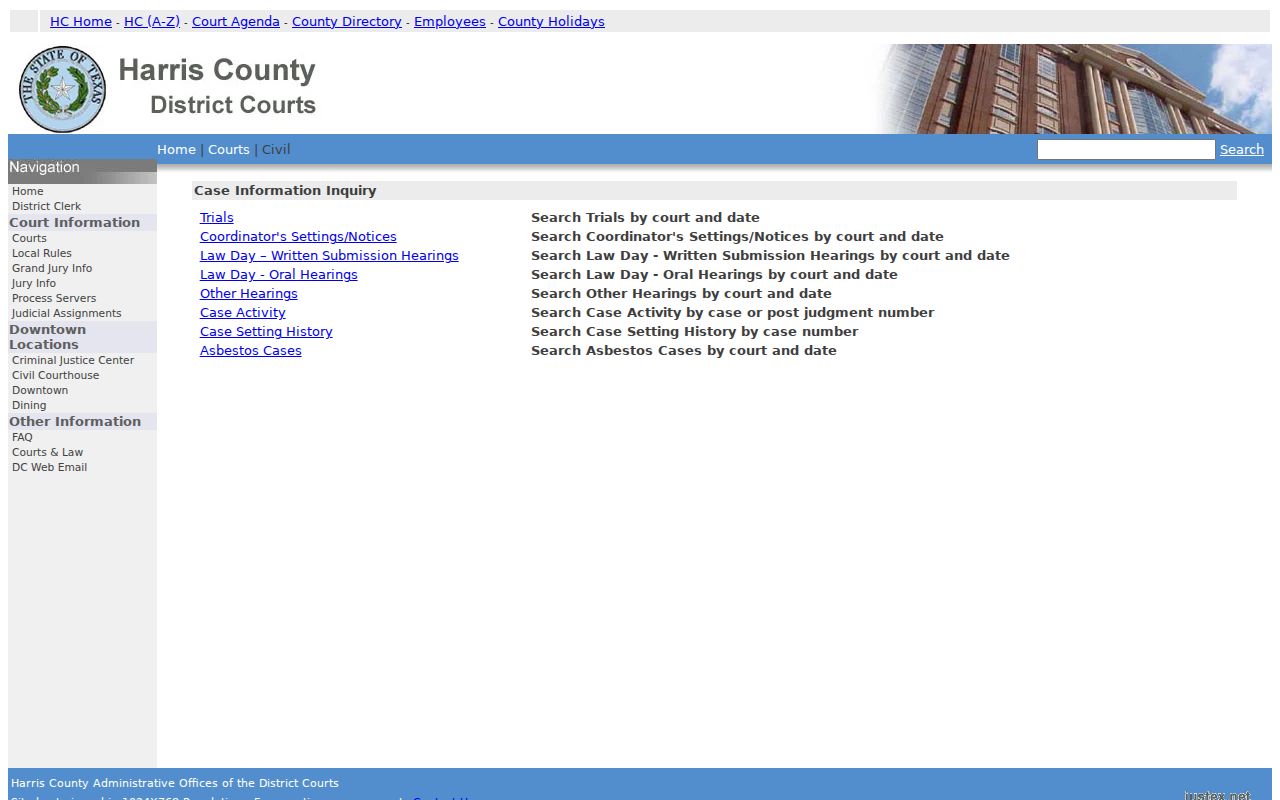 Harris County justice court directory